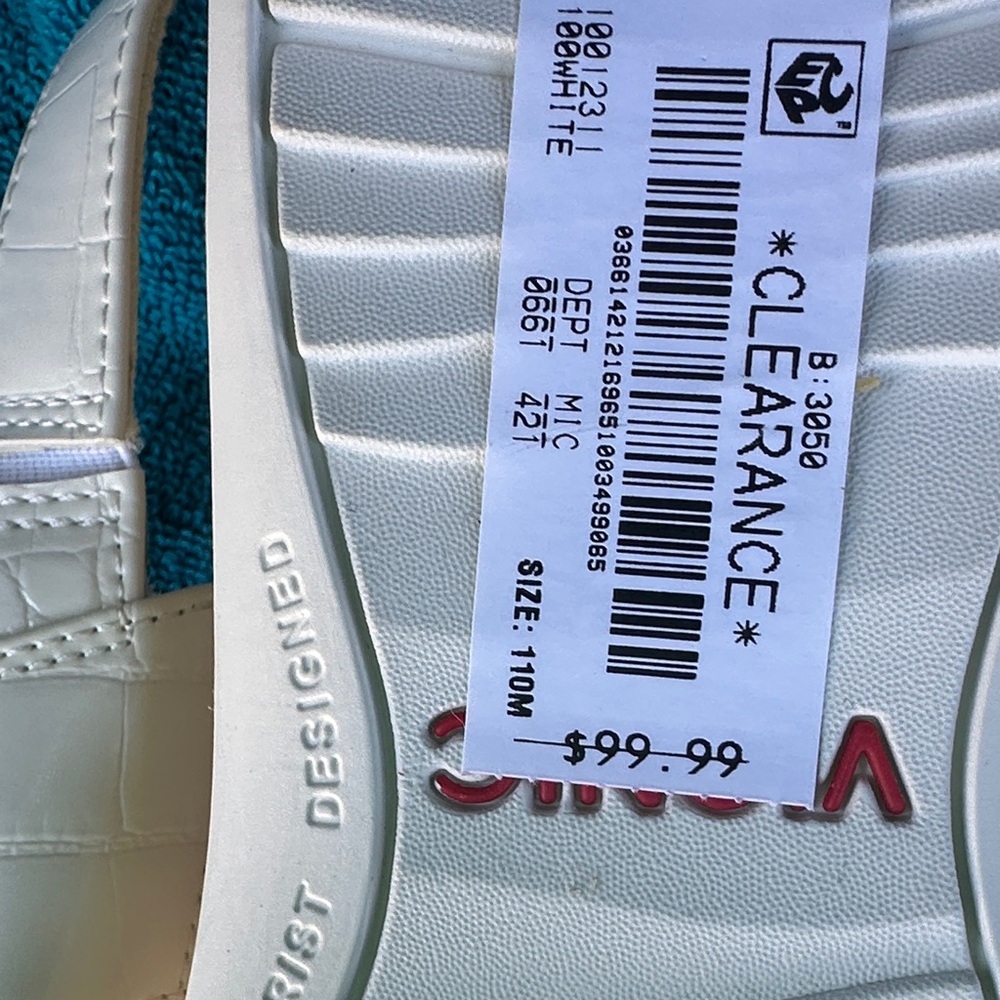 Vionic White Adjustable Triple-Strap Comfort Sand… - image 3